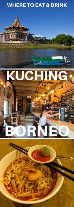 Pick your favorite restaurant among the street eats, upscale fusion restaurants and cafés of Kuching, Malaysian Borneo!