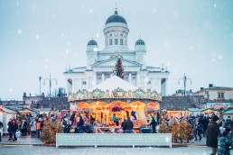 Helsinki Christmas Market is the biggest outdoors Christmas Market in Helsinki, Finland. Photo courtesy of Helsinki Christmas Market/Photographer: Jussi Hellsten