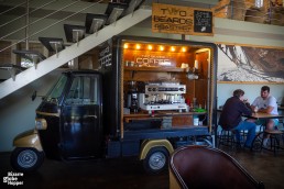 Two Beards roastery coffee shop in Swakopmund, Namibia