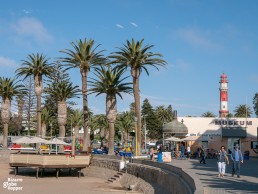 Swakopmund Mole is a hotspot for eating out and swimming in the Atlantic